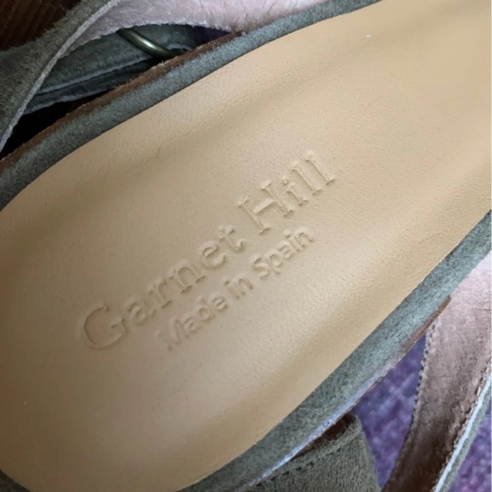 Garnet Hill Maya Suede Sandal 6.5 - Picture 4 of 8